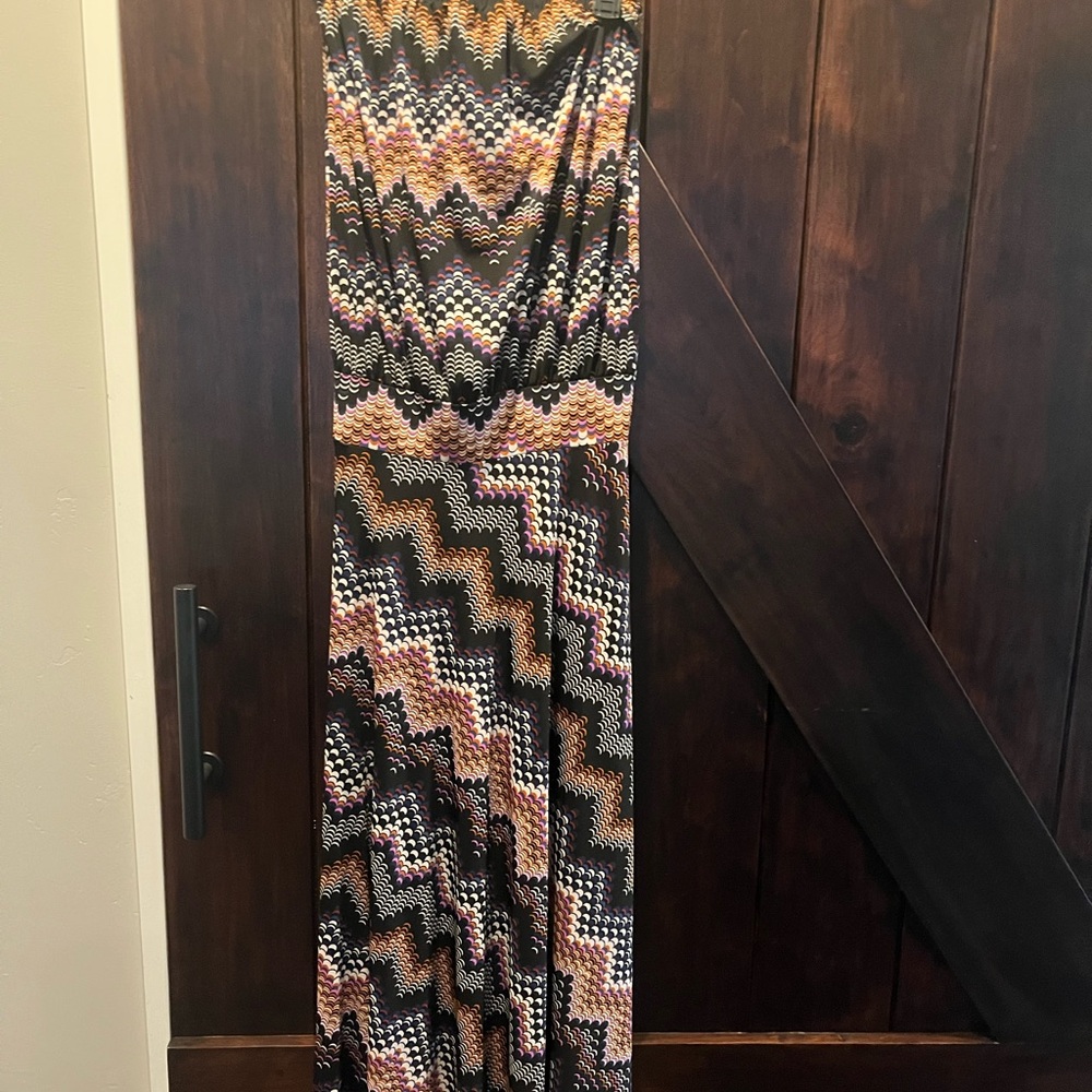 Veronica M multi color Asymmetrical Sheath Dress Resort Wear